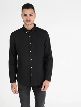 Сорочка бавовняна чоловіча Colin's CL1048576BLK S Black