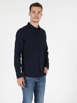 Сорочка бавовняна чоловіча Colin's CL1050122DNV S Dark Navy