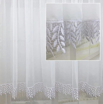 Тюль для кухни Adagio Windows Decor Лаура с бахромой-ветками 300х160 см Белая