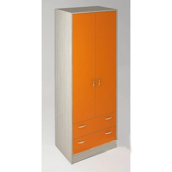 Шкаф распашной KidsBunkBed M-01 дуб молочный апельсин 2000 х750х520 мм