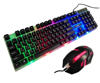 Проводная игровая клавиатура c RGB подсветкой и мышкой UKC 5559 (5559)