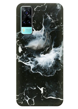 Силиконовый чехол ПринтОК для Vivo Y31 - Всплеск мрамора