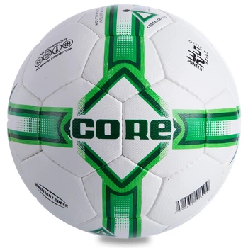 М'яч футбольний Core Pro Liga №5 BRILIANT SUPER 010 White-Green