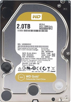 Жесткий диск Western Digital Gold 2TB 7200rpm 128MB WD2005FBYZ 3.5" SATA III