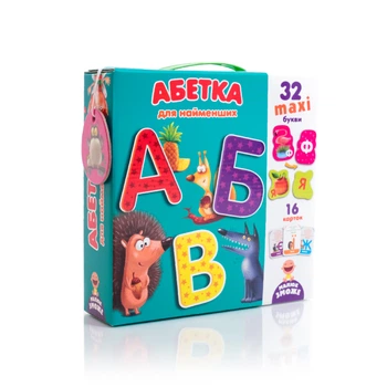 Обучающая игра Vladi Toys Азбука для самых маленьких 16 карточек и 321 деталь (VT2911-10)