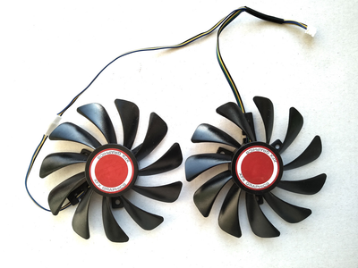 Вентилятор FirstD для видеокарты XFX FDC10H12S9-C (CF1010U12S) комплект 2 шт (№104)