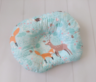 Ортопедична подушка для новонароджених Baby Textile Лісові звірі М'ятний
