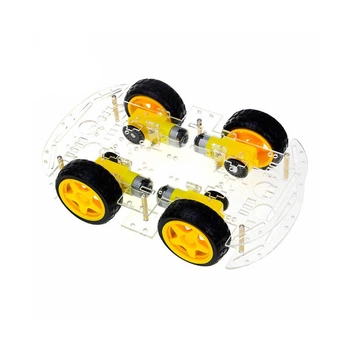 Акриловая платформа шасси 4WD для машинки Arduino