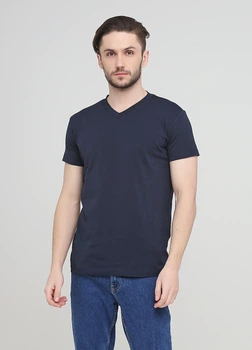 Футболка "Only Man" (95-TSH-3-02-V-Dblue/small-silver-back-M)