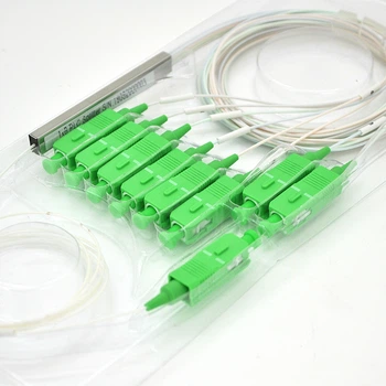 Делитель оптический Voltronic Coupler PLC 1x8 SC/APC 8 выходов 60-80x7-20x4-6 мм для FTTH PON CATV