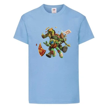 Футболка дитяча Черепашки Ніндзя 0020 (Ninja Turtles) блакитна (NTS lbl 0020) 116 см