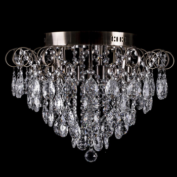 Хрустальная люстра, классическая с LED подсветкой на 6 лампочек. P5-E1136/6+6