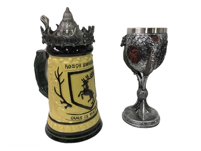 Набір Готика Чашка Game Of Thrones House Герб Баратеонов Гра Престолів Баратеони І Кубок Fire And Blood 650/200 Мл