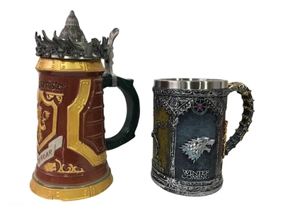 Подарочный набор Готика Кружка Game Of Thrones House Lannister и Игра Престолов Winter Coming 650/500 мл
