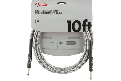 Кабель инструментальный Fender CABLE PROFESSIONAL SERIES 10' WHITE TWEED