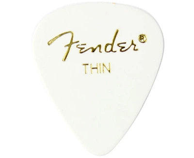 Медиатор Fender 351 WHITE PICK 1 GROSS THIN