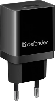 Сетевое зарядное устройство Defender EPA-10 1xUSB 5V/2.1А Black (83572)