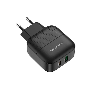 Зарядное устройство Borofone BA46A PD + QC3.0 Black