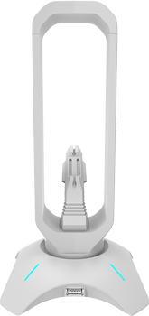 Подставка для наушников Банджи для мыши и хаб USB 2.0 Canyon WH200 Pearl White (CND-GWH200PW)
