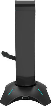 Подставка для наушников Банджи для мыши и хаб USB 2.0 Canyon WH200 Pearl Black (CND-GWH200B)