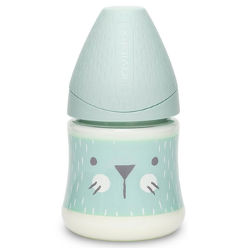 Пляшка для годування Suavinex Затишні історії з круглою соскою 150 мл Turquoise (306667)