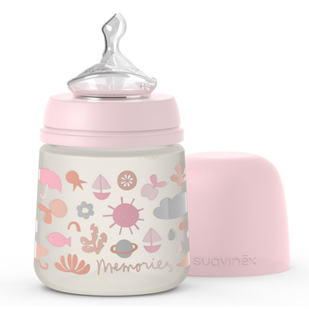 Пляшка для годування Suavinex Memories 150 мл Pink (307108)