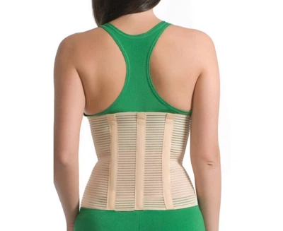 Бандаж лечебно-профилактический MedTextile 4001 с 3 ребрами жесткости Бежевый