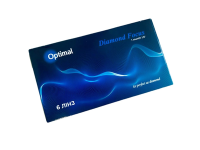 Контактні лінзи Optimal Diamond Focus 1 Monthly UV -3.75 8.6 1 упаковка