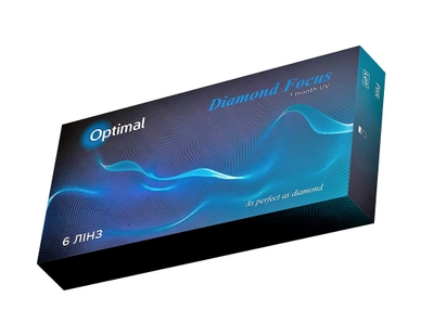Контактні лінзи Optimal Diamond Focus 1 Monthly UV -3.0 8.6 1 упаковка