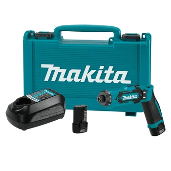 Аккумуляторная отвертка шуруповерт Makita DF012DSE 7,2В + 2 АКБ 1,5 Ah + З/У + кейс электроотвертка ручной шуруповерт дрель (4134)
