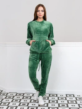 Велюровий костюм "Ітан" (світло-оливковий) 48-50(L-XL)