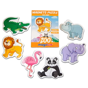 Магнітні пазли «Magnets puzzle for baby Zoo», 18 магнітів(ML4031-18EN)
