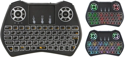 Беспроводная клавиатура UKC i9 2.4G с RGB подсветкой (91102)