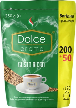 Кофе растворимый Dolce Aroma Gusto Ricco натуральный 250 г (4820093482462)