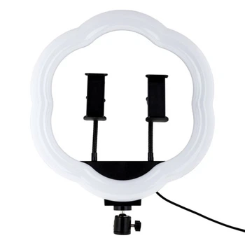 Кольцевая LED лампа RGB LC-318(FLOWER TYPE) 36 cm (Черный)