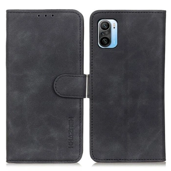 Чохол-книжка з застібкою KHAZNEH Retro Wallet для Xiaomi Poco F3 / Redmi K40 / Redmi K40 Pro / Mi 11i - Black