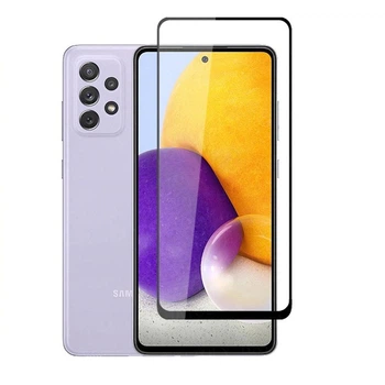 Защитное стекло LUX для Samsung Galaxy A72 (A725) Full Сover черный 0,3 мм в упаковке
