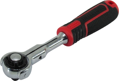 Ключ трещотка 1/4 (Intertool) с вращающейся головкой (72зуба) ET-8007