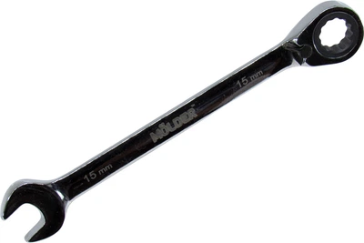 Ключ рожково-накидной 15мм. с трещоткой и реверсом (Molder Tools) (MT59015)