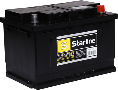 Автомобільний акумулятор Starline 70Ah (-/+) Euro (640EN) (S BA SL 66P)