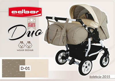 Детская коляска для двойни Adbor Duo stars D 01