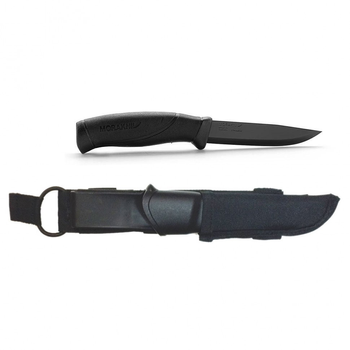 Ніж Morakniv Companion Tactical BlackBlade чорний клинок колір рукоятки чорний