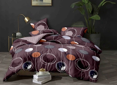 Комплект постельного белья Ecotton Полуторный 147х210 см 20097 Сатин (ROZ6400059323)