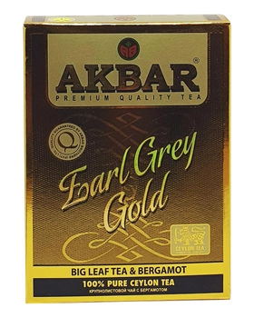 Чай чорний Akbar Earl Grey Gold 80 г (55834)