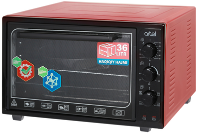 Електрична піч ARTEL MD3618L Black/ Red