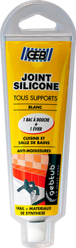 Силикон белый GEB SILICONE TOUS SUPPORTS 100 мл