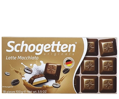 Шоколад Schogetten Latte Macchiato Молочний з начинкою Латте 100 г (52688)