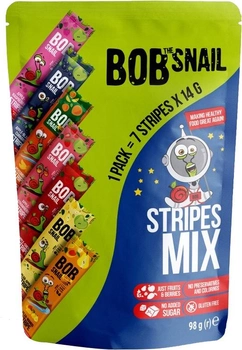 Конфеты фруктово-ягодные Bob Snail Ассорти страйпы 98 г (4820219343851)