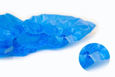 Бахилы полиэтиленовые ЯНКОР 2.0 г / шт (4.0 г / пара) 250 пар/ящ (500 шт) Синие