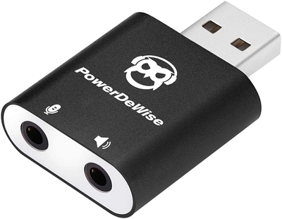 Внешняя звуковая карта-адаптер USB PowerDeWise с 4-контактным разъемом